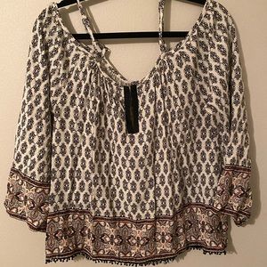 Full Tilt Cold-Shoulder Blouse